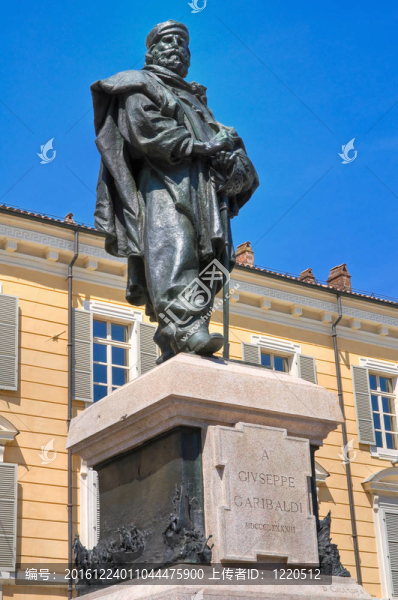 Giuseppe,Garibaldi的青銅雕像。