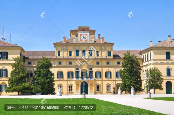 公爵的宮廷花園。帕爾馬。Emilia,Romagna。意大利.