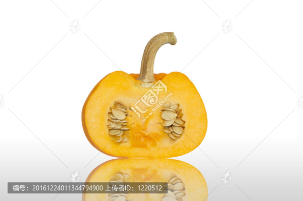 白色背景南瓜片