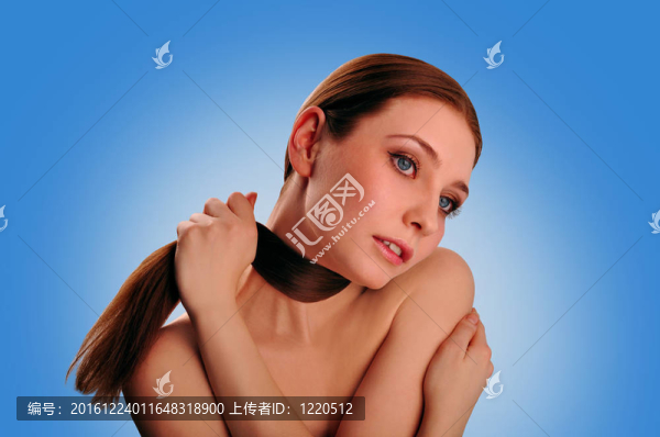 一個(gè)漂亮女孩的肖像