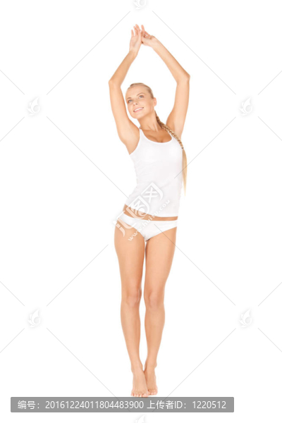 純棉內衣美女