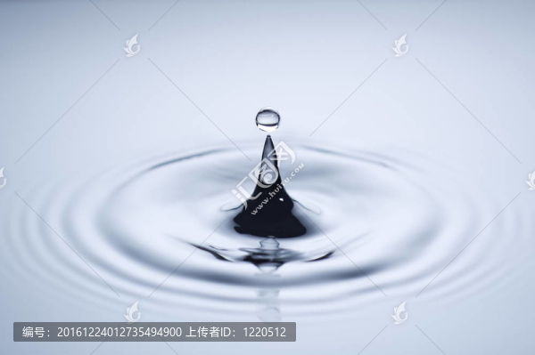 清澈水滴飛濺