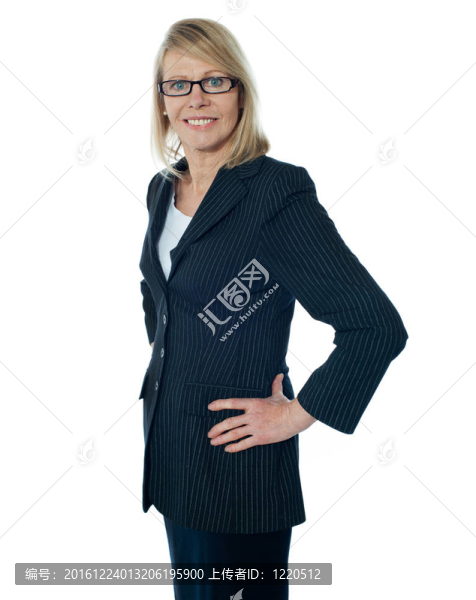 高級女經(jīng)理poisng與在她腰上的手
