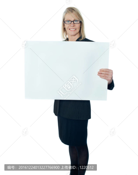 促進企業(yè)女士空白海報