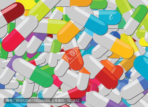 五顏六色的藥片