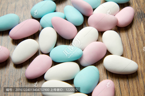 不同顏色的糖果