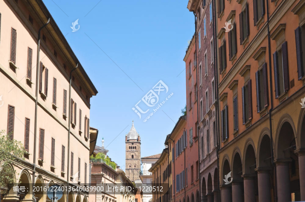 小巷。博洛尼亞。Emilia,Romagna。意大利.