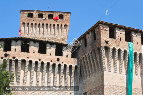 montechiarugolo城堡。Emilia,Romagna。意大利.