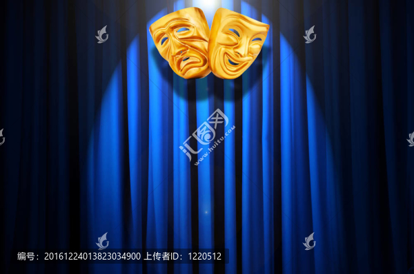 帶面具的戲劇表演概念