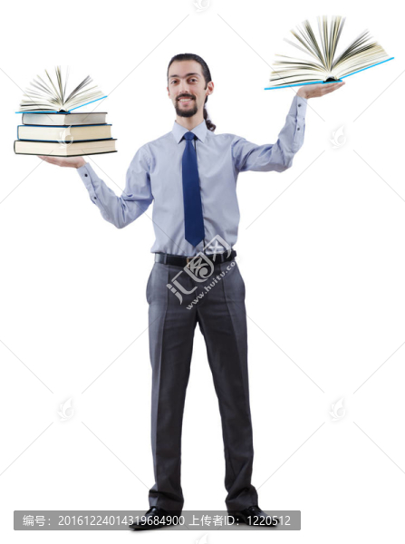 商人與白色書籍