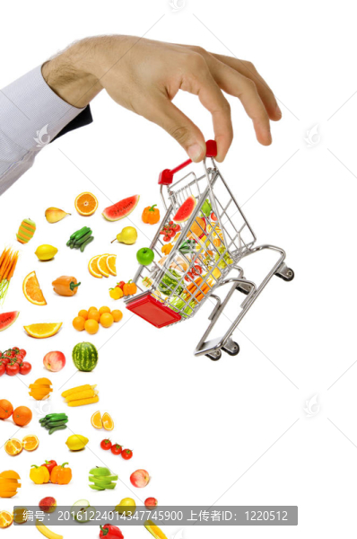 食品飛出購物車