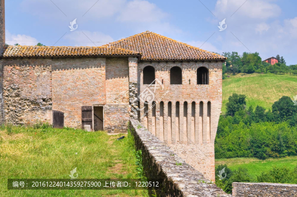 城堡Torrechiara。Emilia,Romagna。意大利.