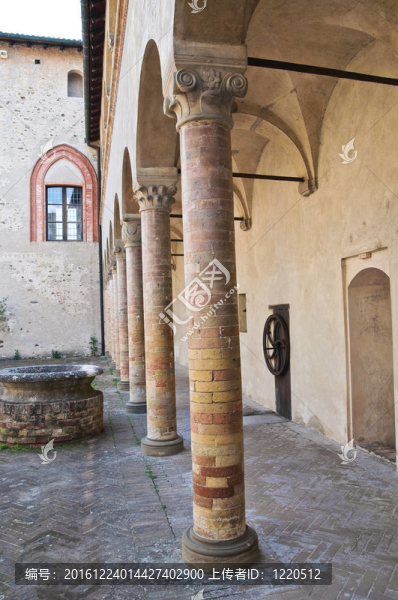 城堡Torrechiara。Emilia,Romagna。意大利.