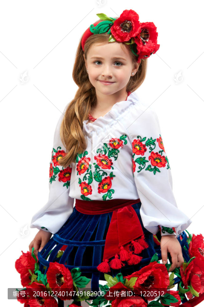 孤立背景的少女
