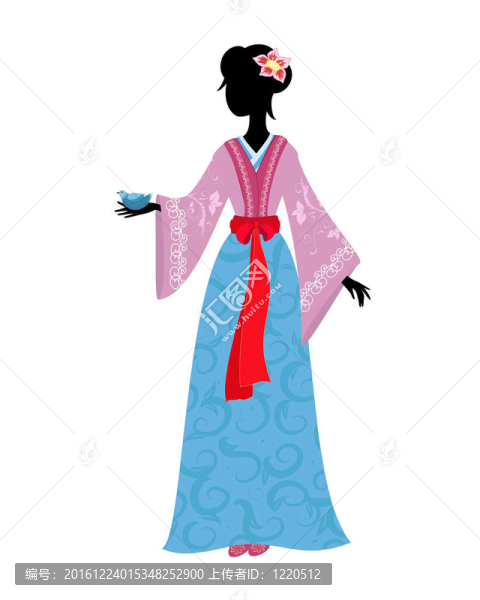 中國婦女與鳥的傳統(tǒng)服飾