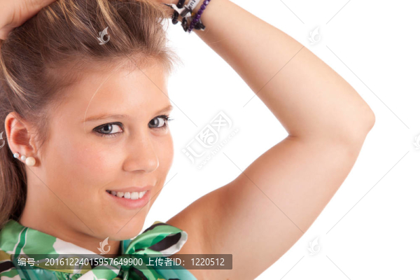 年輕休閑女性肖像