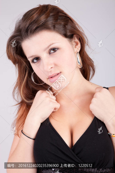 年輕美麗的女人肖像