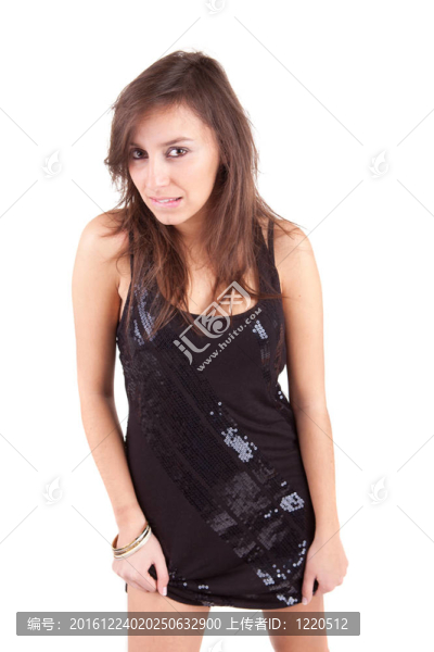 年輕漂亮的女人擺姿勢(shì)