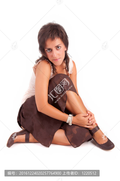年輕漂亮的女人擺姿勢(shì)