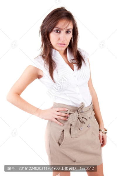 年輕漂亮的女人擺姿勢(shì)