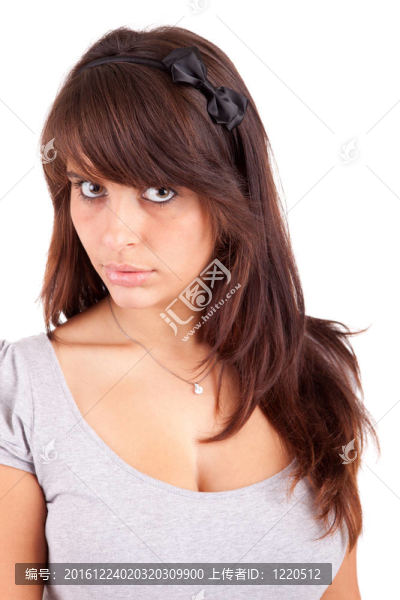 年輕美麗的女人肖像