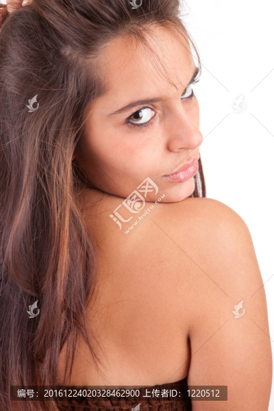 年輕美麗的女人肖像