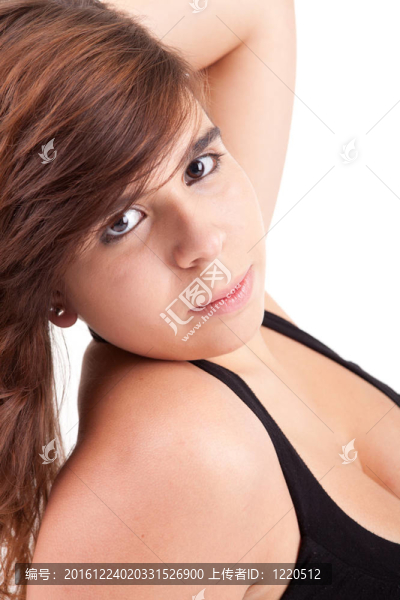 年輕美麗的女人肖像
