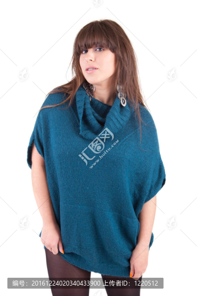 年輕漂亮的女人擺姿勢(shì)