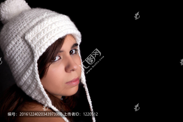 美麗女人過冬