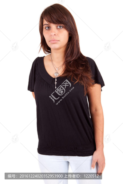 年輕漂亮的女人擺姿勢