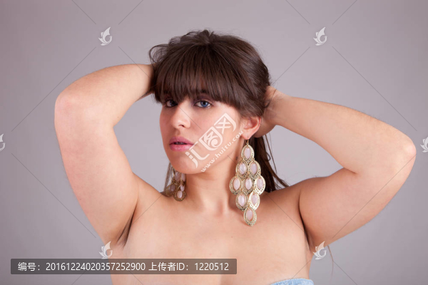 年輕美麗的女人肖像