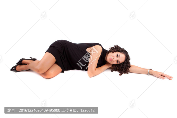 年輕漂亮的女人擺姿勢(shì)