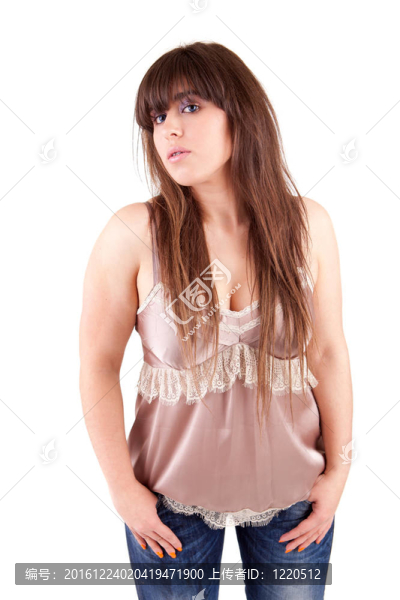 年輕漂亮的女人擺姿勢(shì)