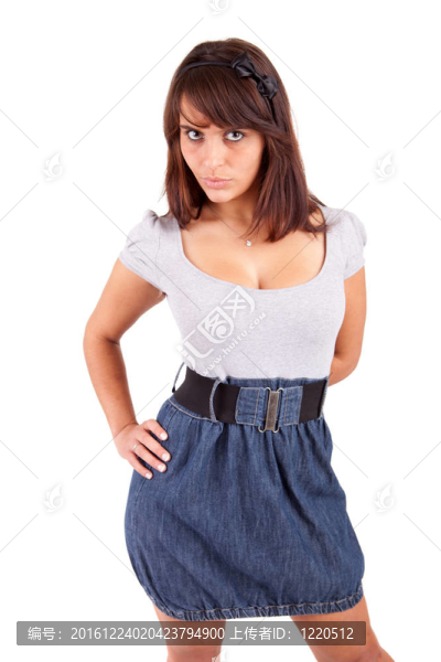 年輕漂亮的女人擺姿勢(shì)