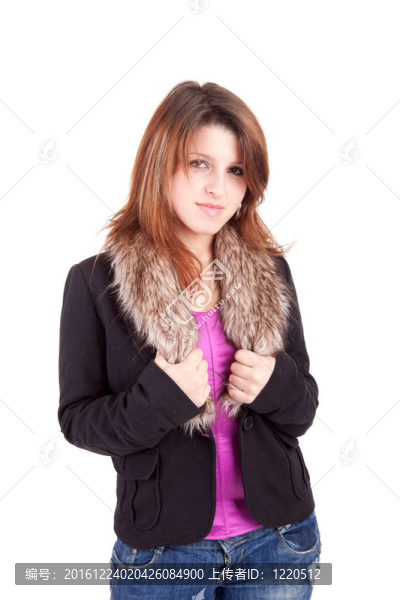 年輕漂亮的女人擺姿勢(shì)