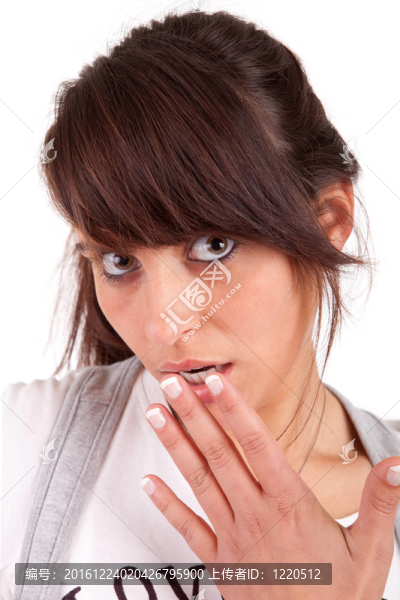 年輕美麗的女人肖像