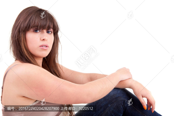 年輕美麗的女人肖像