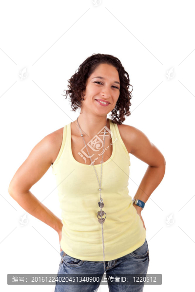 年輕漂亮的女人擺姿勢(shì)