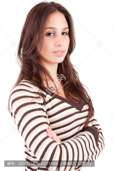 年輕美麗的女人肖像
