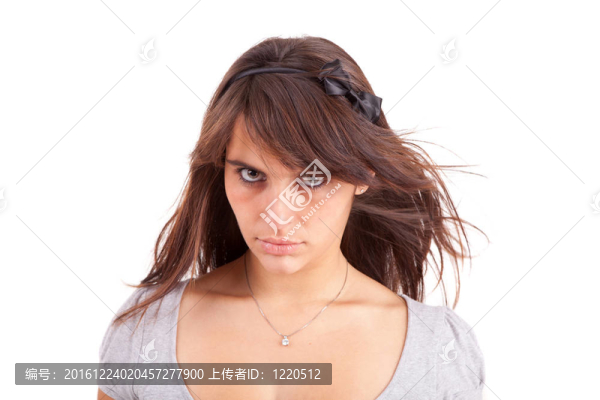年輕美麗的女人肖像