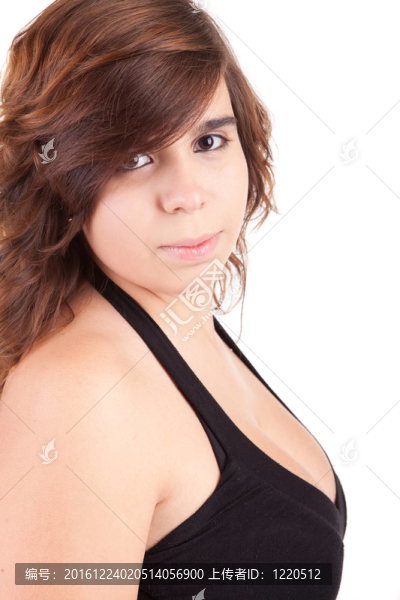 年輕美麗的女人肖像
