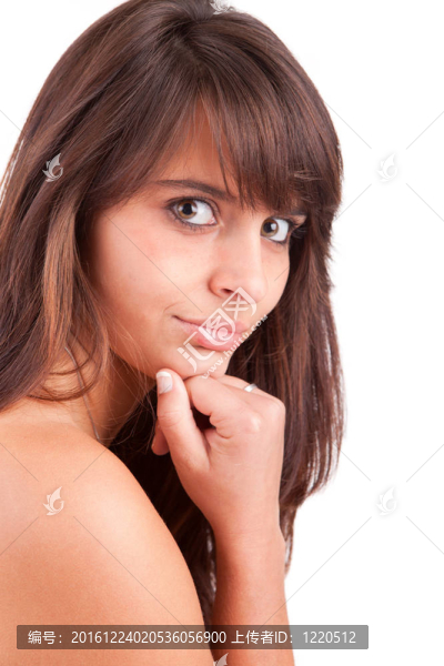 年輕美麗的女人肖像