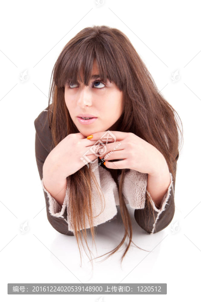 年輕美麗的女人肖像