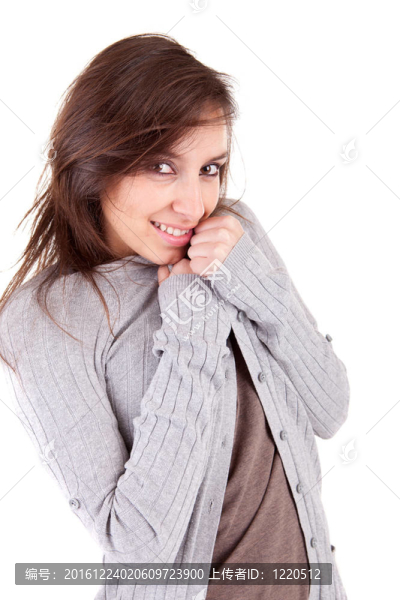 美麗女人過冬