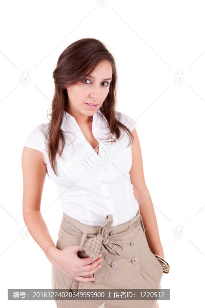 年輕漂亮的女人擺姿勢