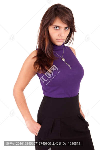 年輕漂亮的女人擺姿勢(shì)