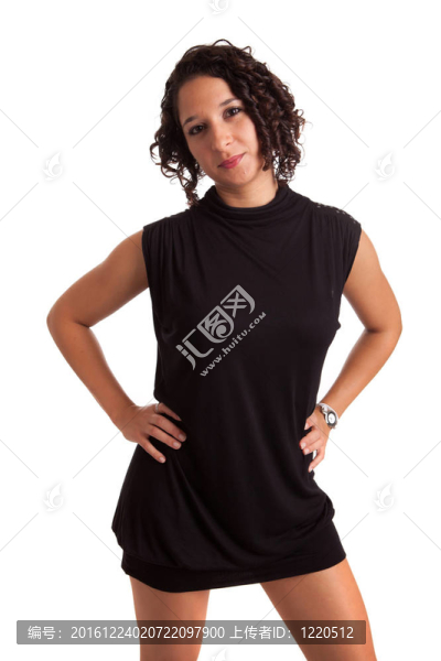 年輕漂亮的女人擺姿勢(shì)