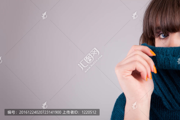 年輕美麗的女人肖像