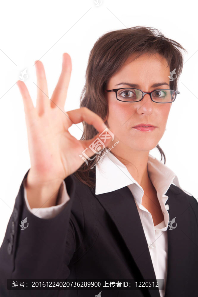 業(yè)務(wù)婦女信號OK