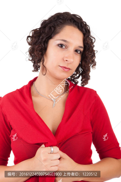 年輕美麗的女人肖像
